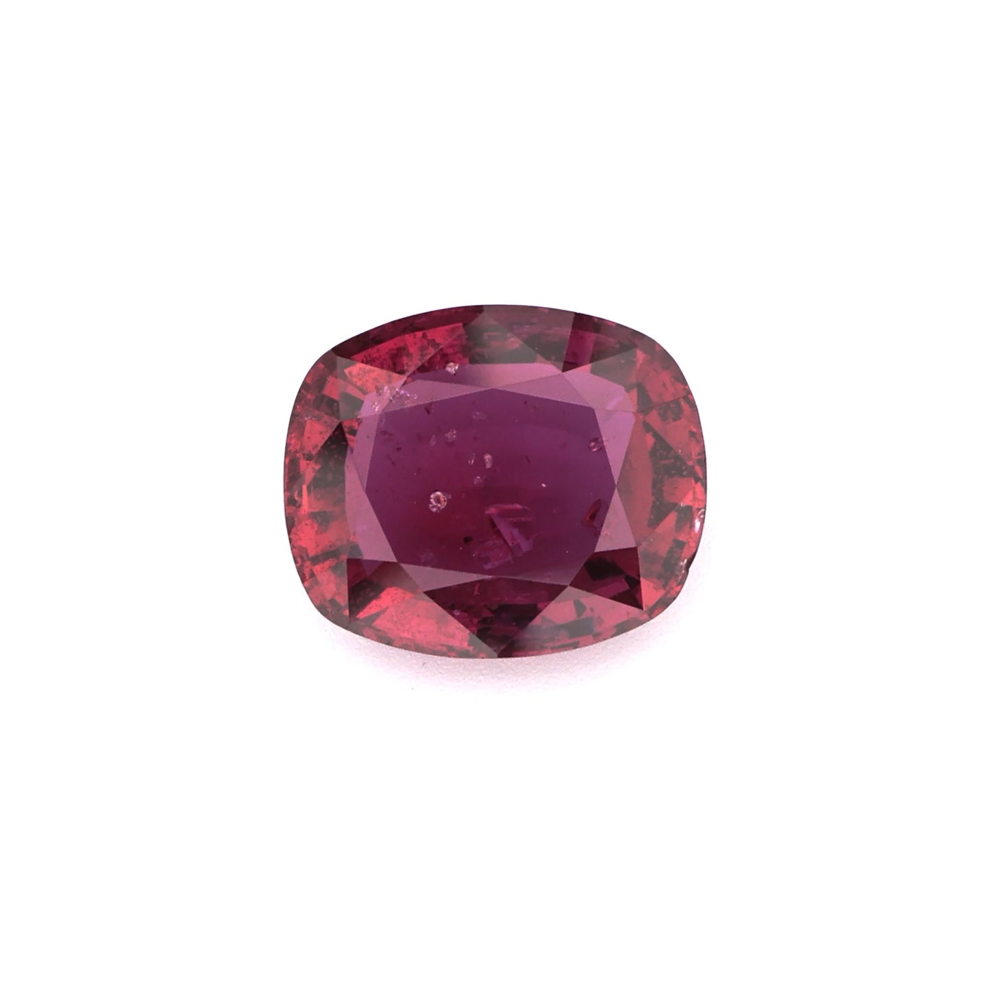 Romantic Heart Cut Purplish-Red Ruby Loose Gemstone