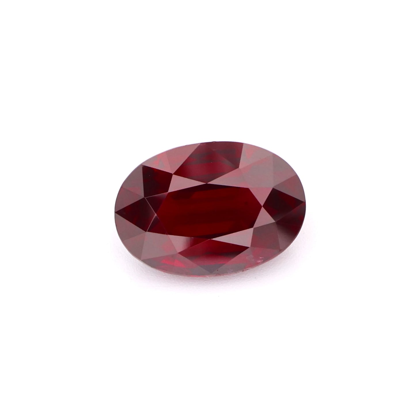 Vibrant Plum Red Oval Cut Natural Ruby Loose Gemstone