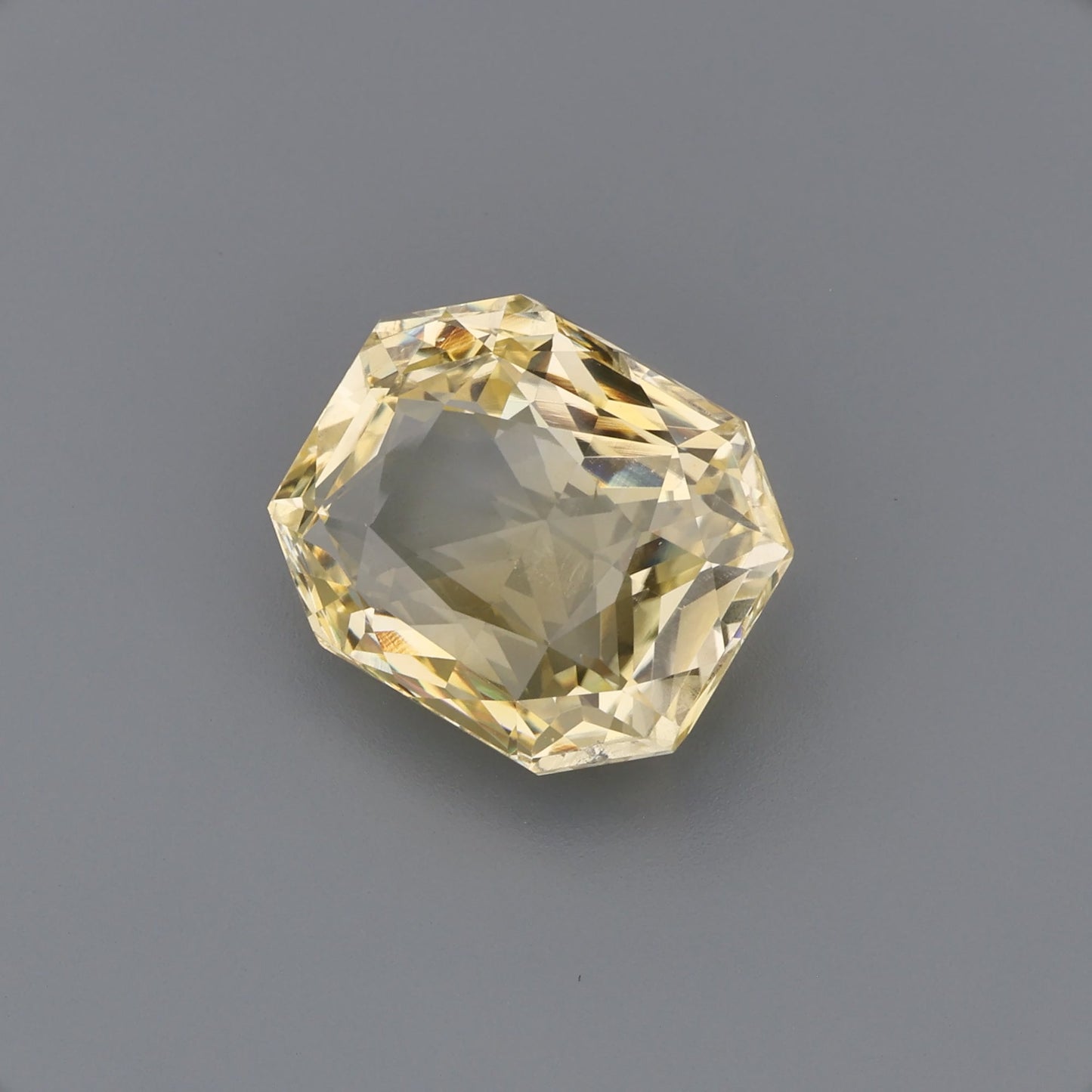 Vibrant Fancy Yellow Sapphire - Rectangular Radiant Cut Loose Gemstone