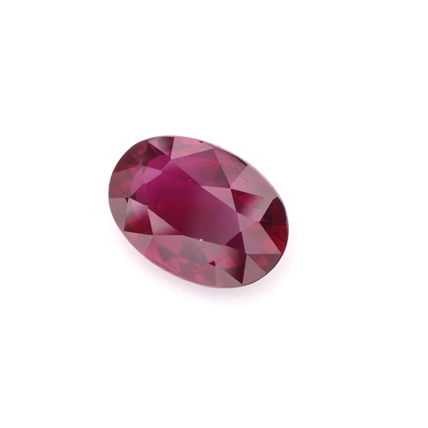 Vivid 'Blood Red' Oval Faceted Ruby - Timeless & Elegant