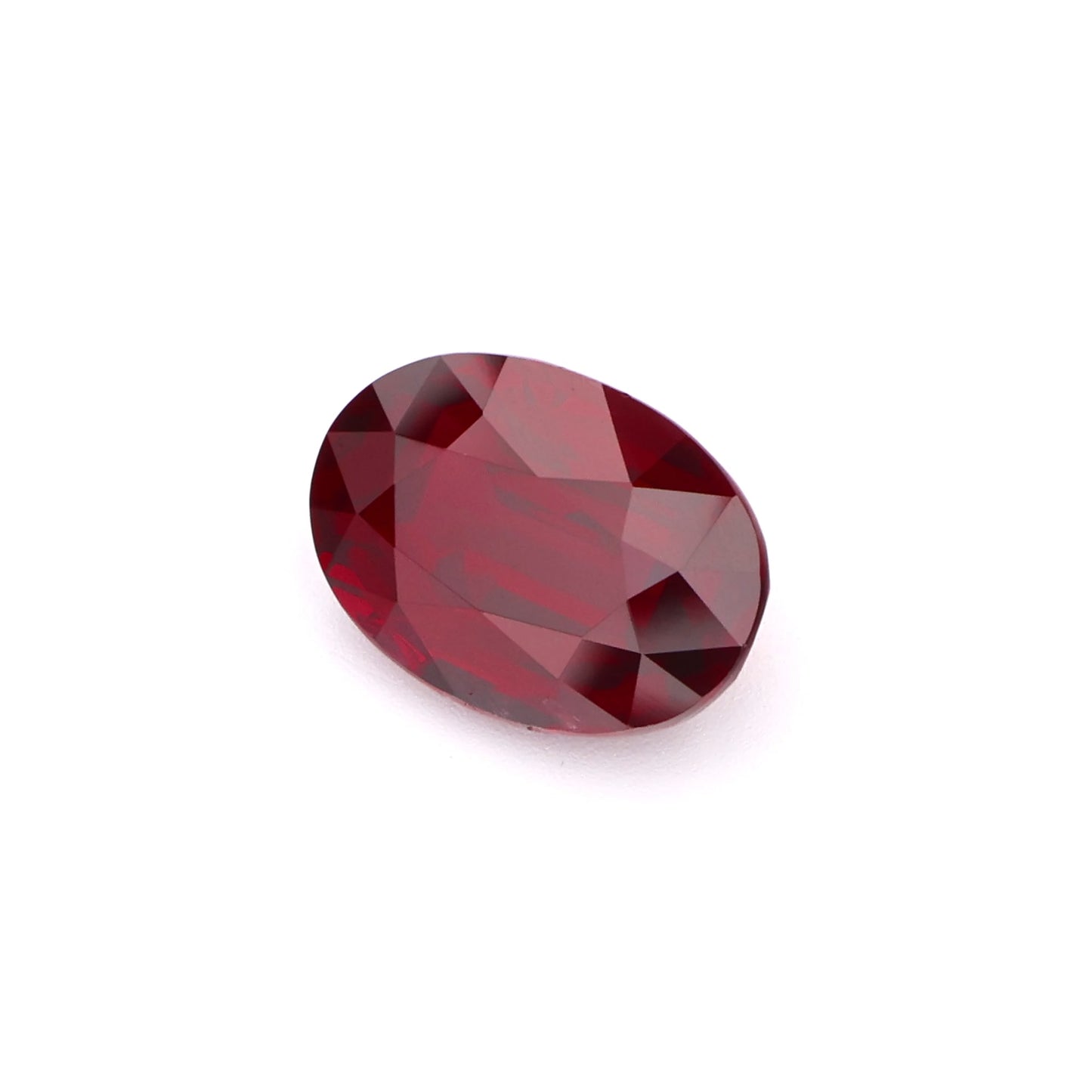 Vibrant Plum Red Oval Cut Natural Ruby Loose Gemstone