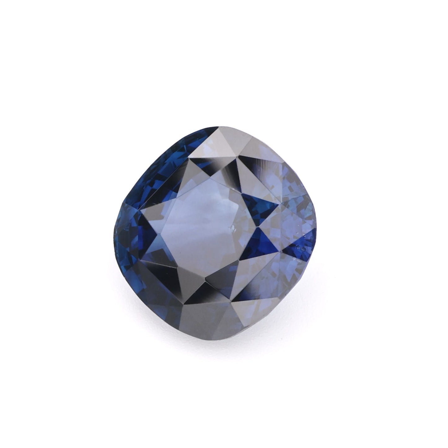 Vivid Midnight Blue Sapphire Gemstone - Superb Cushion Cut Brilliance