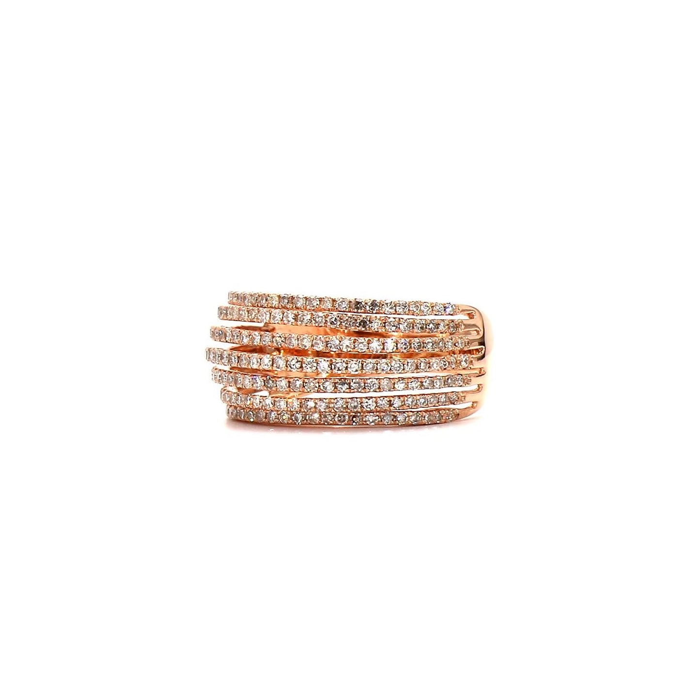 The Stacked Diamond Look: Wide & Bold Wedding Bands