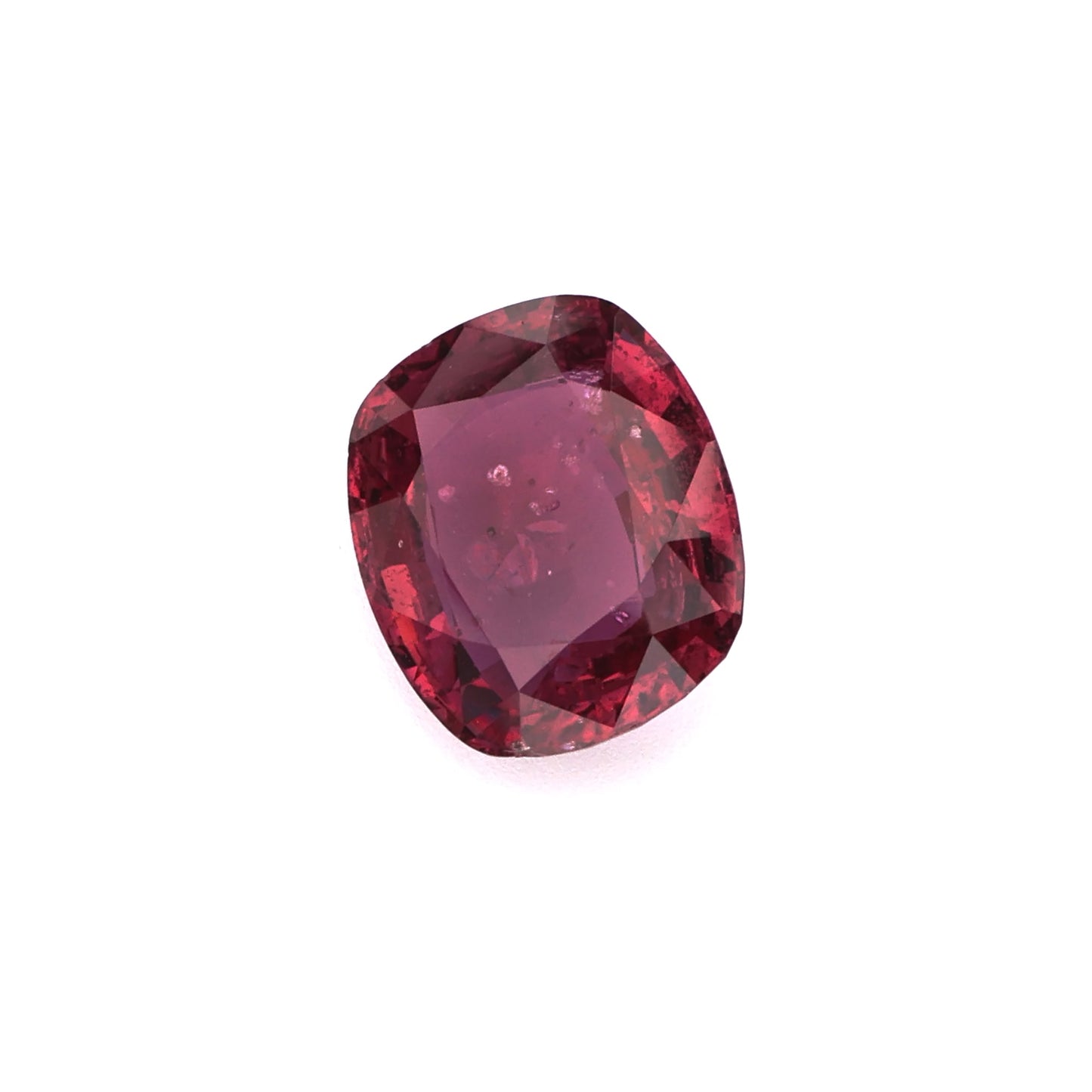 Romantic Heart Cut Purplish-Red Ruby Loose Gemstone