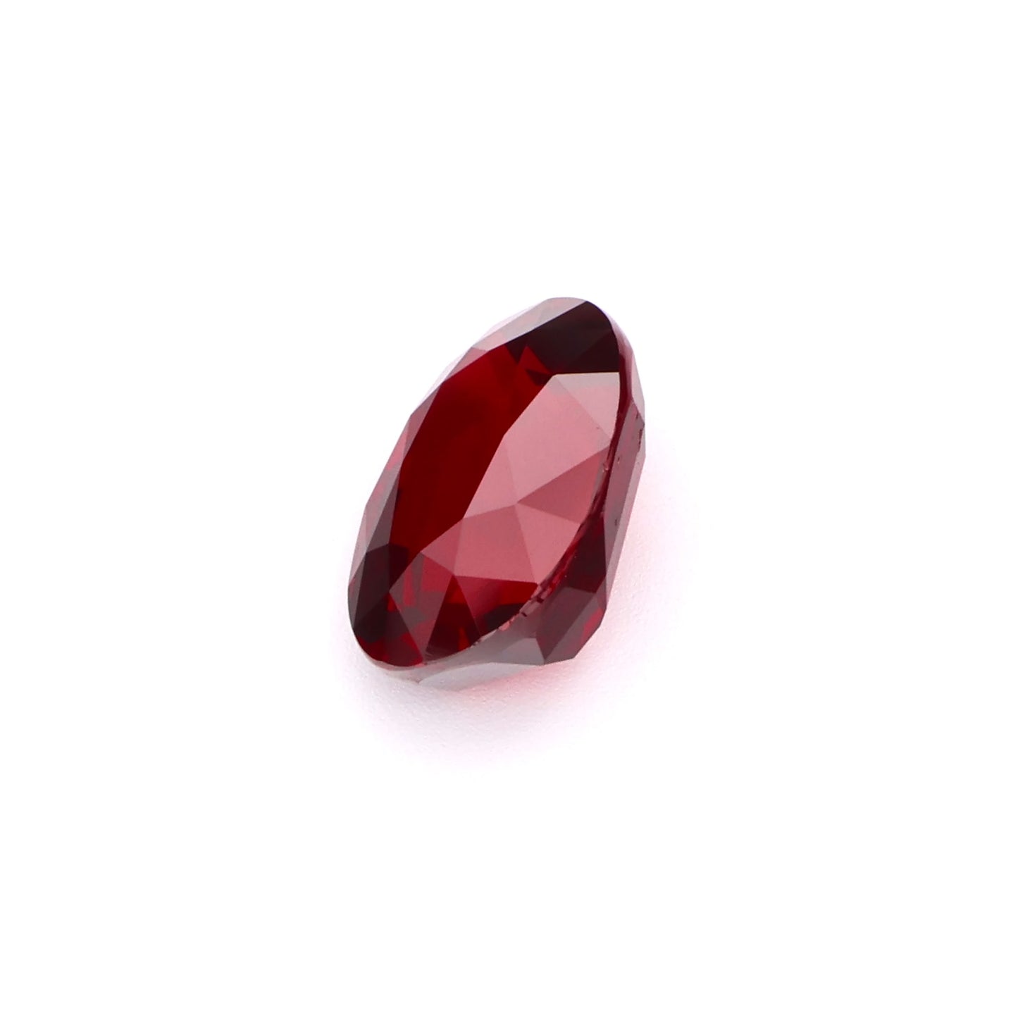 Vibrant Plum Red Oval Cut Natural Ruby Loose Gemstone