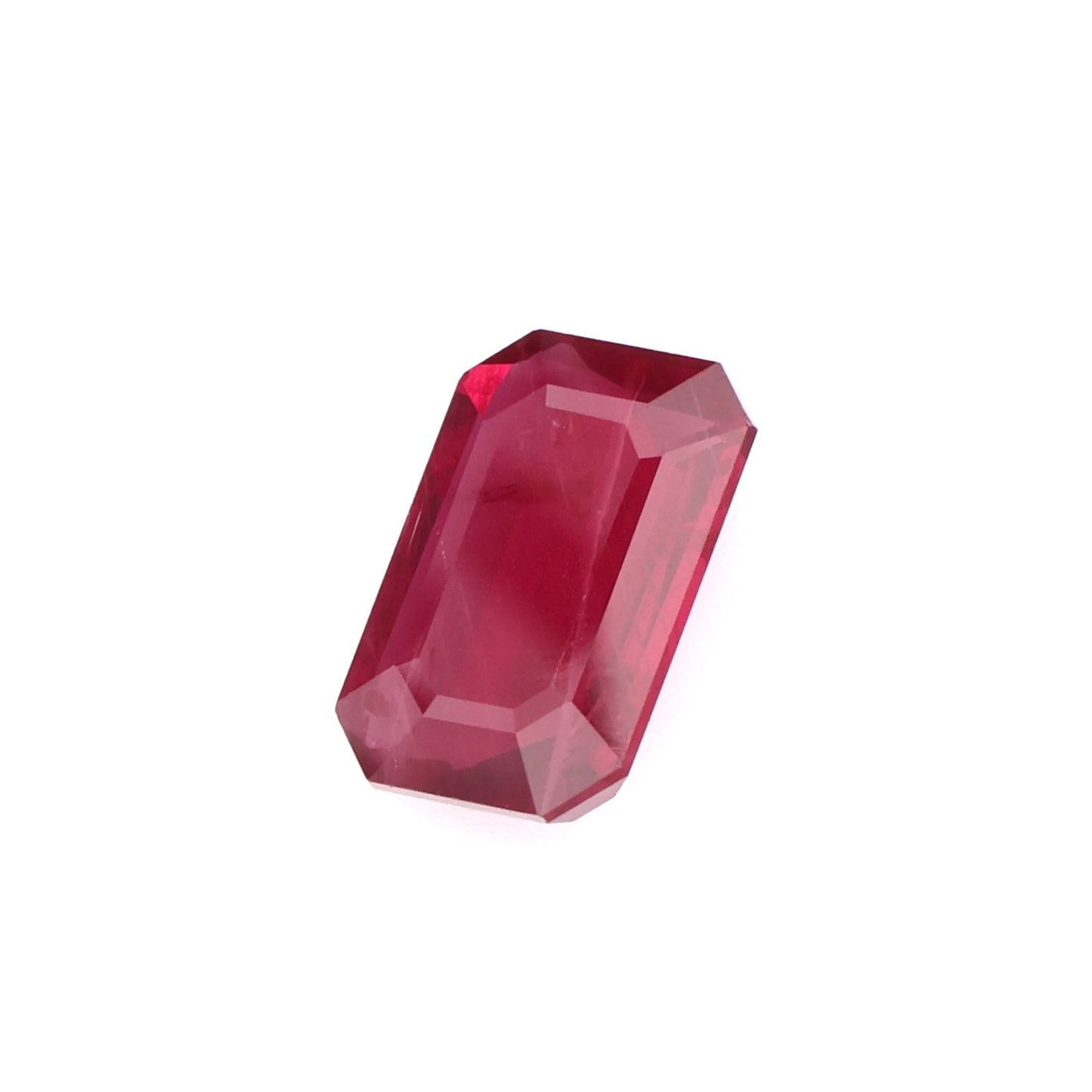 A-RU285- Deep Red Emerald Cut Natural Ruby - Loose Gemstone
