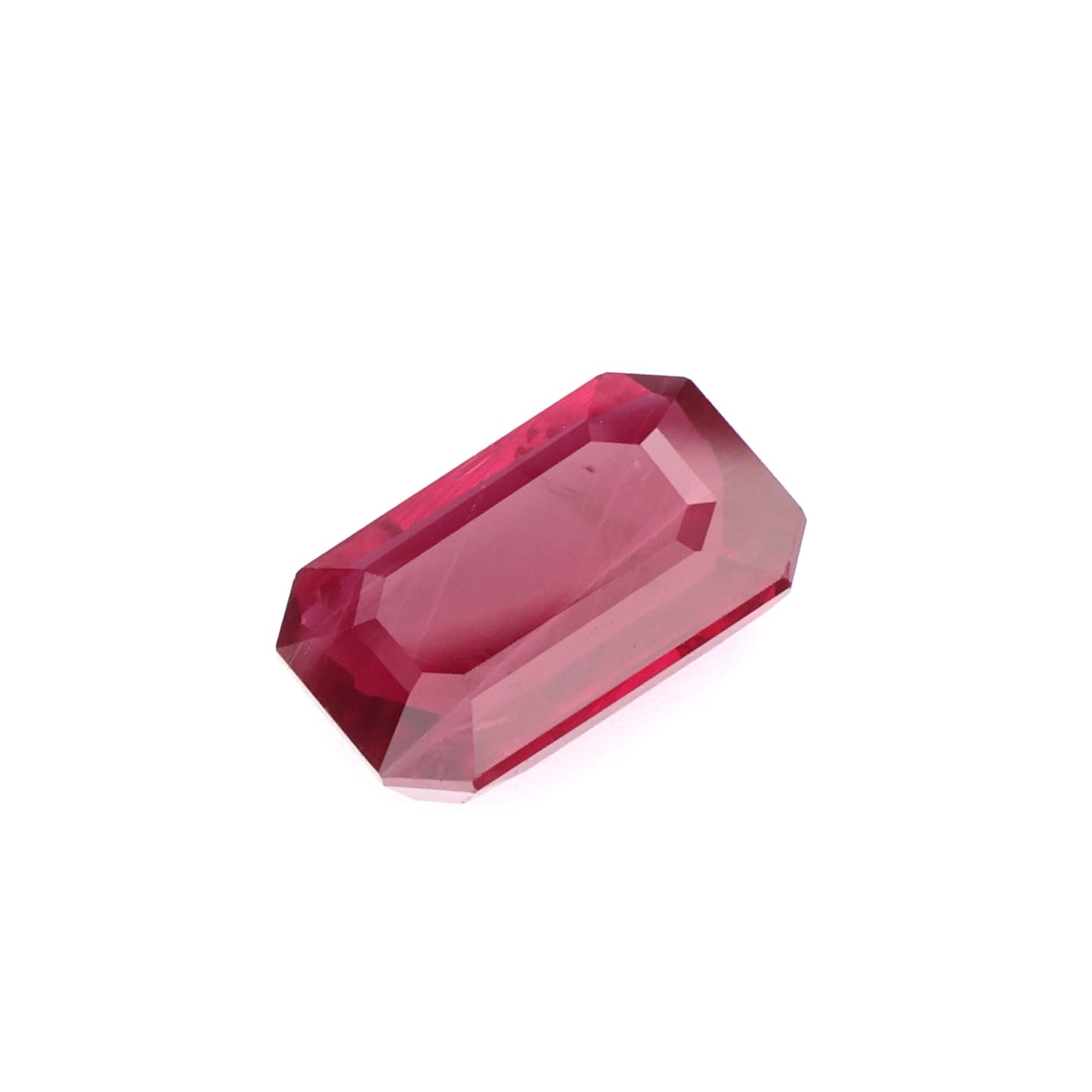 A-RU285- Deep Red Emerald Cut Natural Ruby - Loose Gemstone