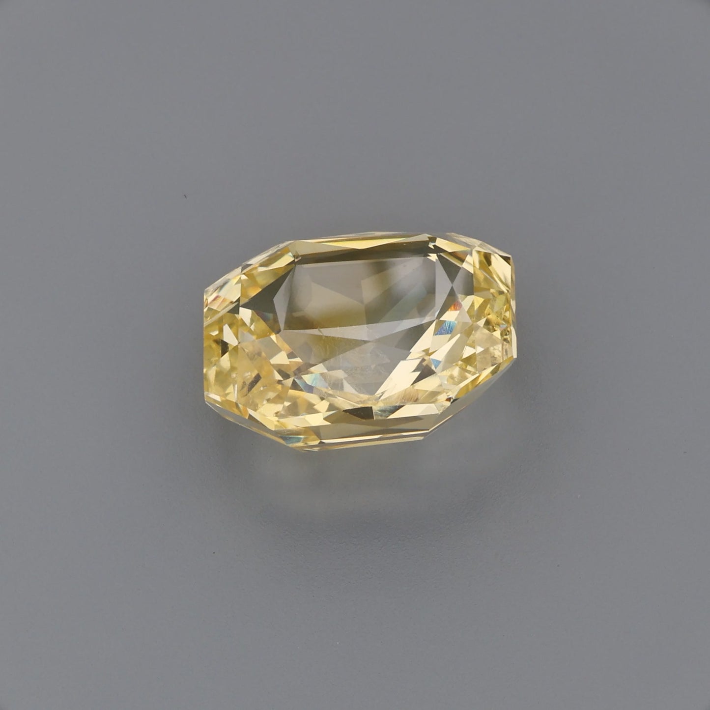 Vibrant Fancy Yellow Sapphire - Rectangular Radiant Cut Loose Gemstone