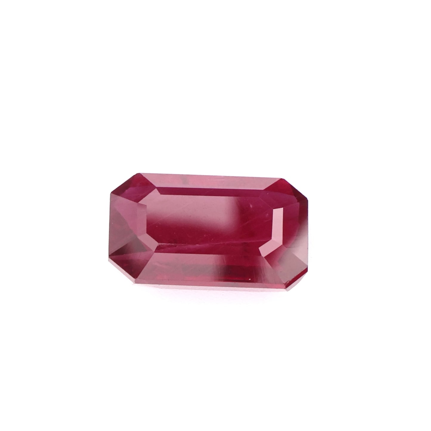 A-RU285- Deep Red Emerald Cut Natural Ruby - Loose Gemstone