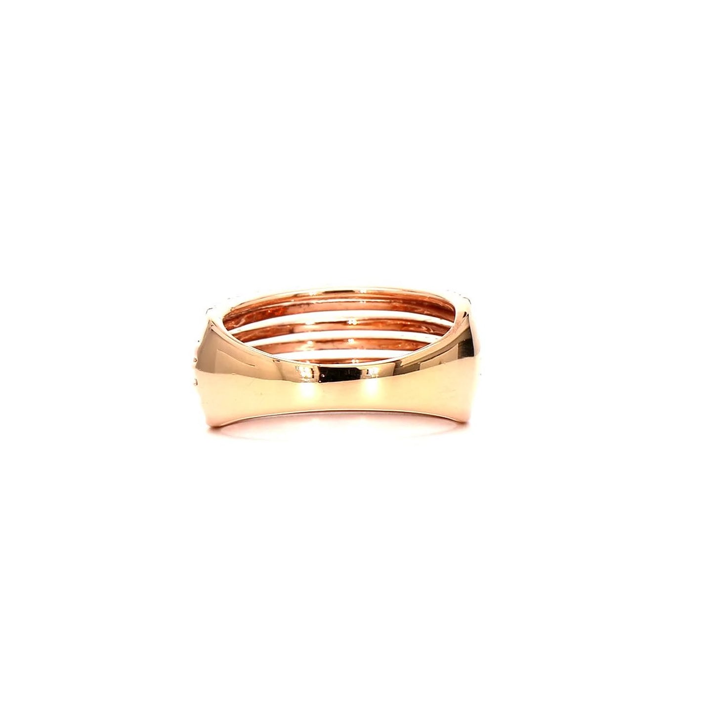 The Stacked Diamond Look: Wide & Bold Wedding Bands