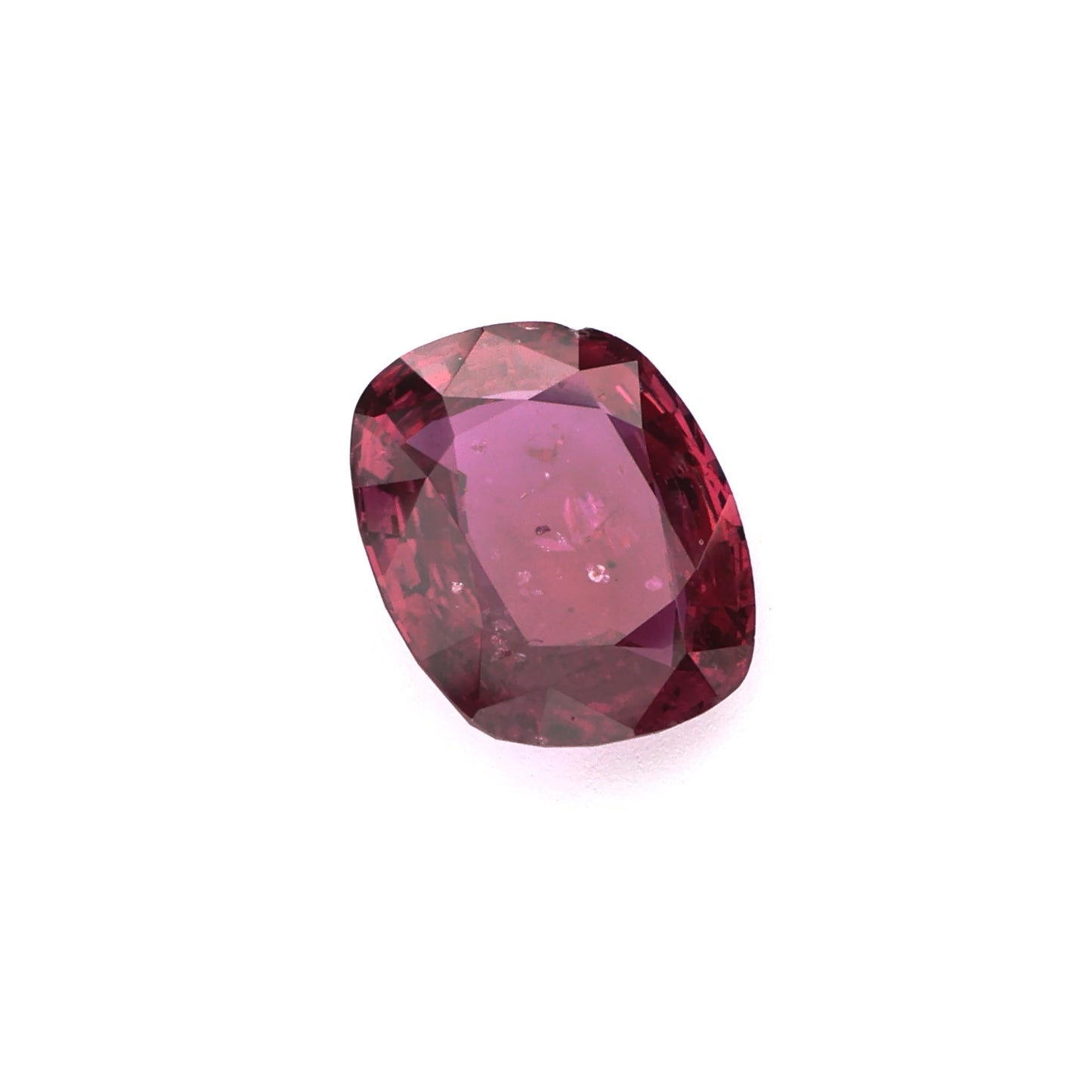 Romantic Heart Cut Purplish-Red Ruby Loose Gemstone