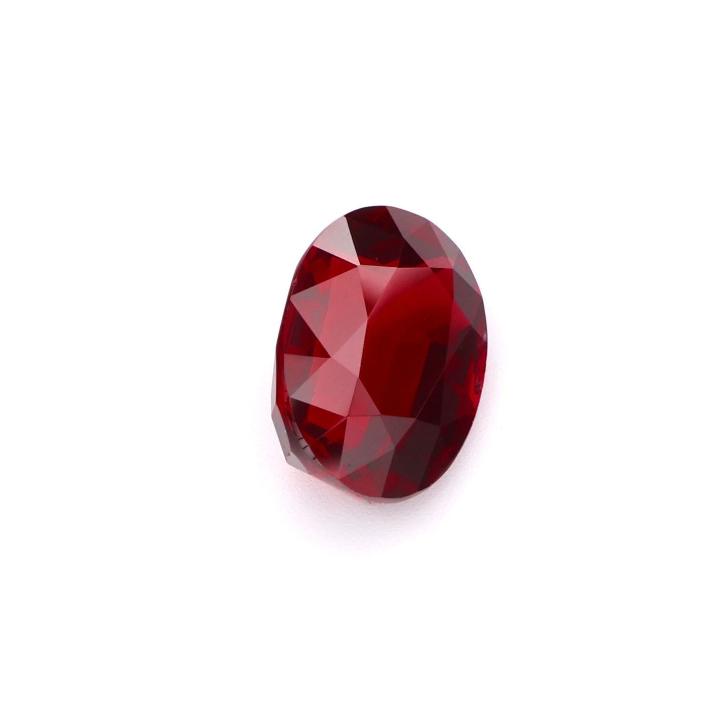 Vibrant Plum Red Oval Cut Natural Ruby Loose Gemstone