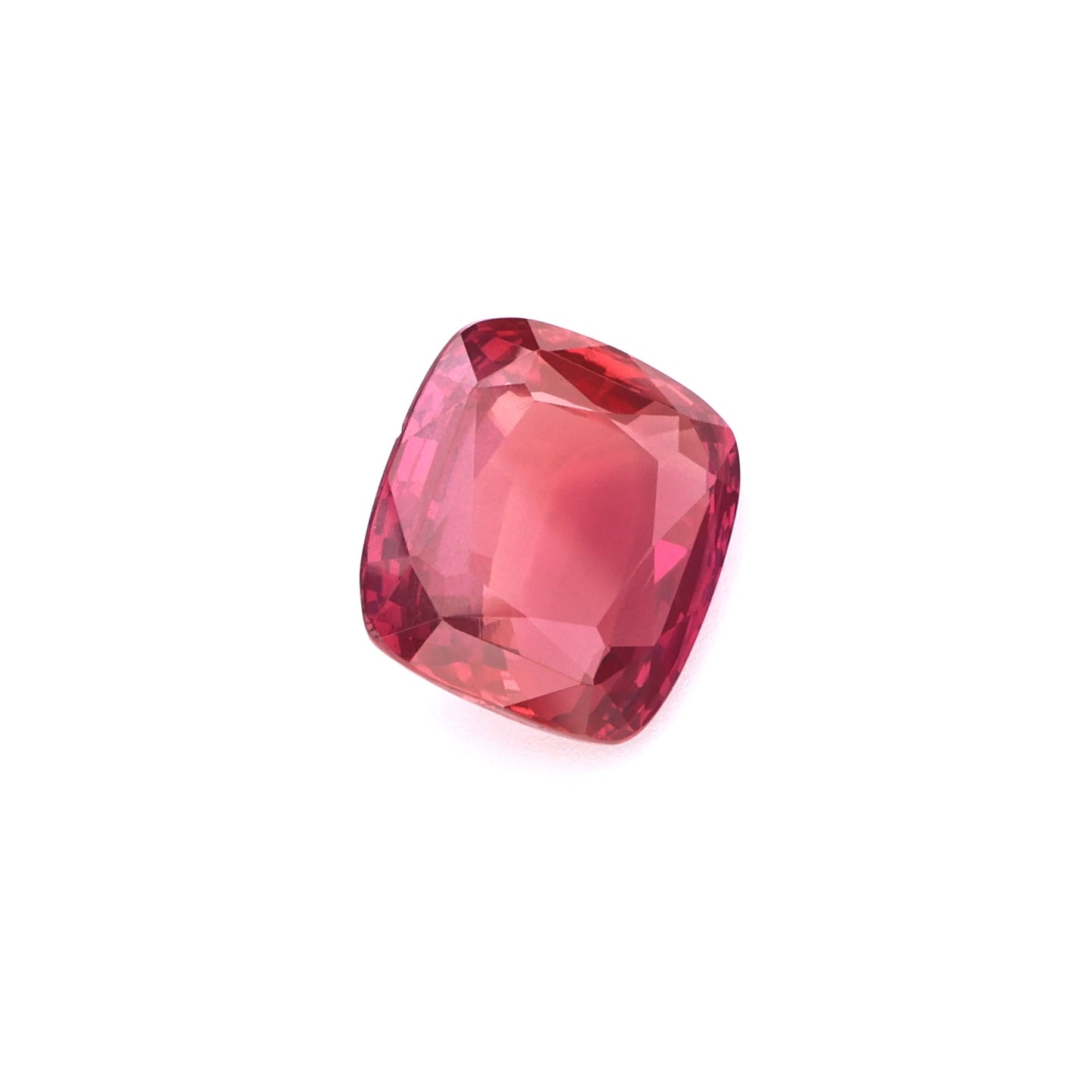 Vivid Purplish-Red Cushion Cut Natural Ruby