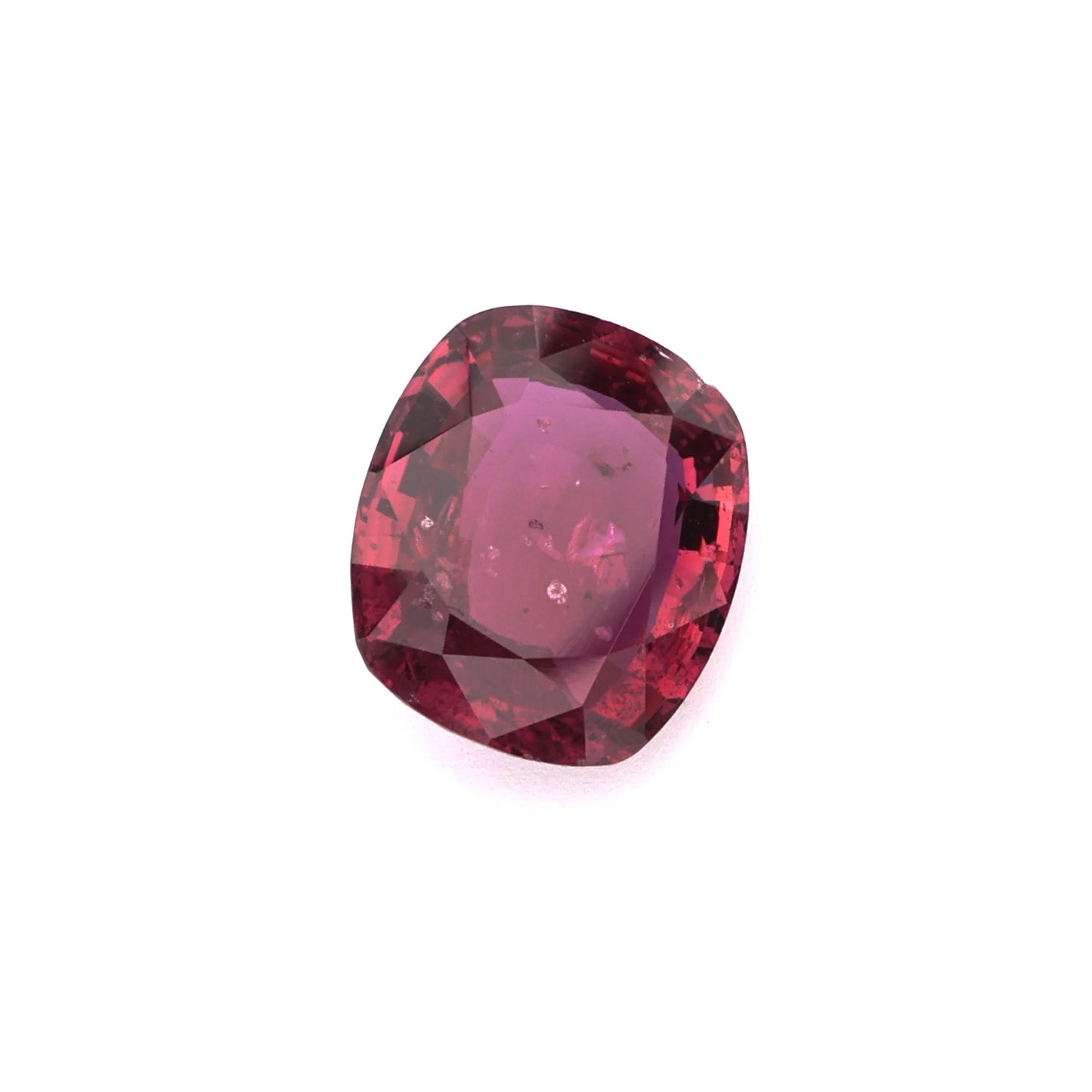 Romantic Heart Cut Purplish-Red Ruby Loose Gemstone