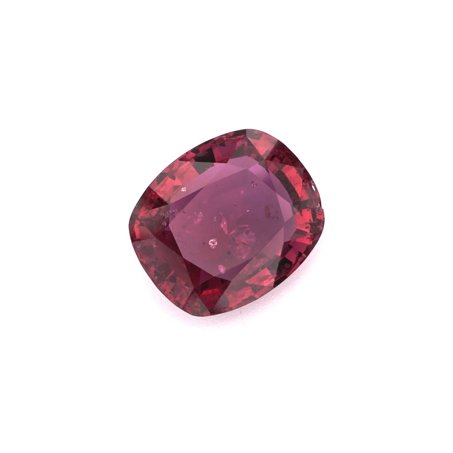 Romantic Heart Cut Purplish-Red Ruby Loose Gemstone