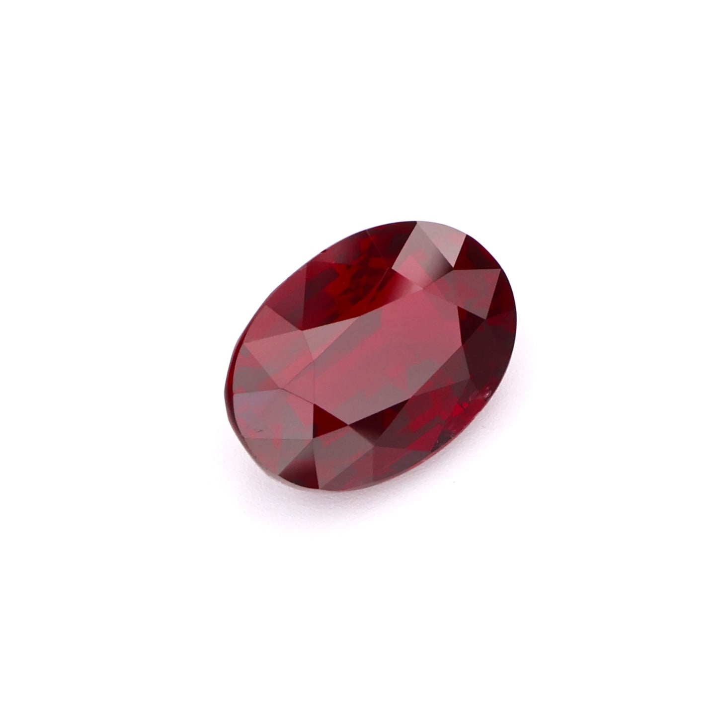 Vibrant Plum Red Oval Cut Natural Ruby Loose Gemstone