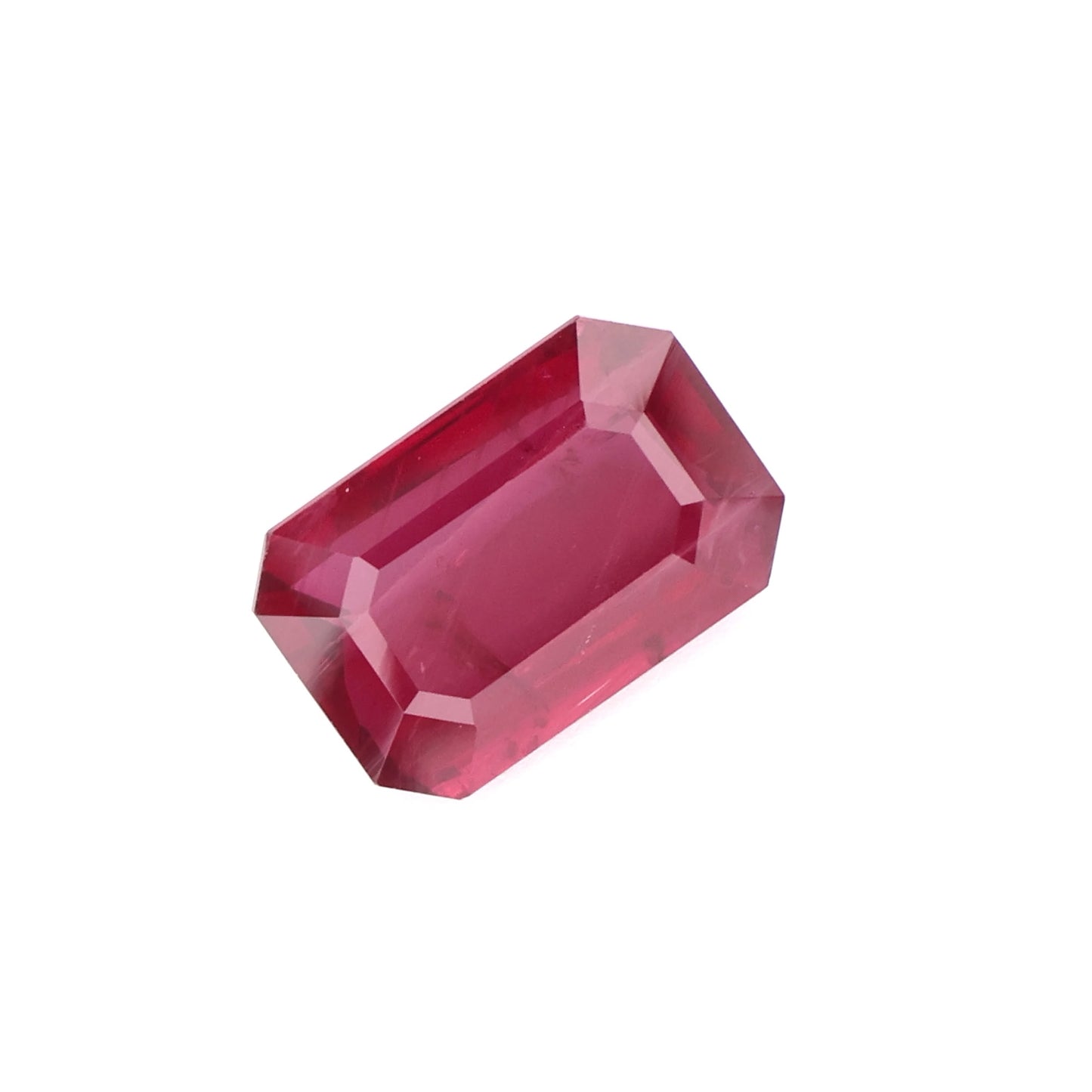 A-RU285- Deep Red Emerald Cut Natural Ruby - Loose Gemstone