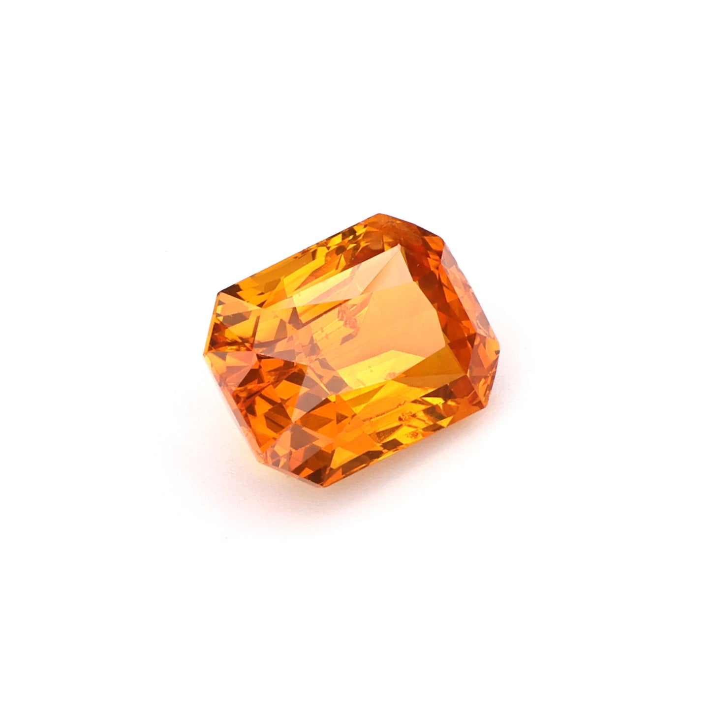 Brilliant Orange Sapphire – Radiant Rectangular