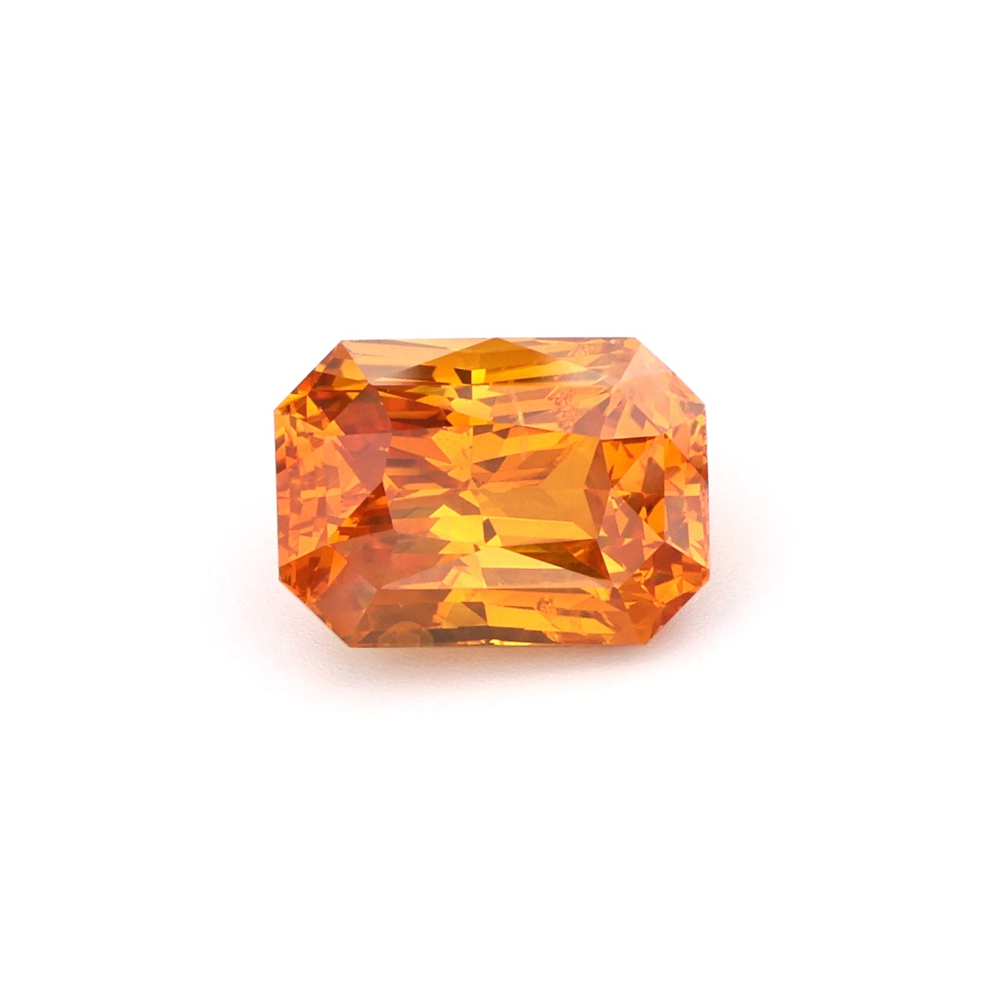 Brilliant Orange Sapphire – Radiant Rectangular