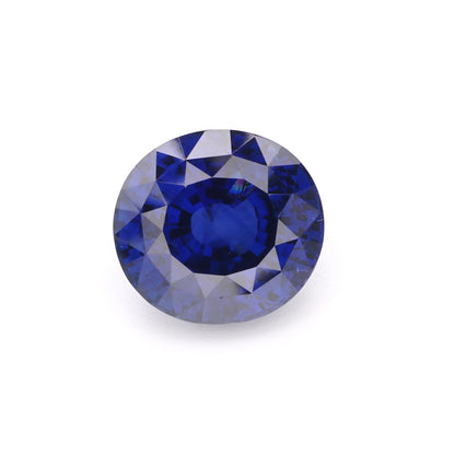 Exquisite Round Blue Sapphire