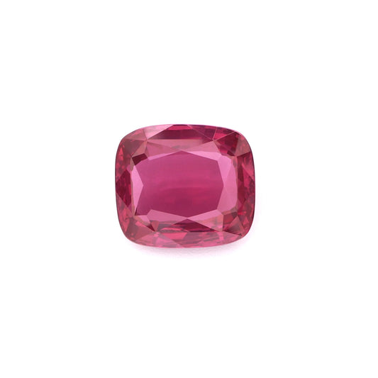 Vivid Purplish-Red Cushion Cut Natural Ruby