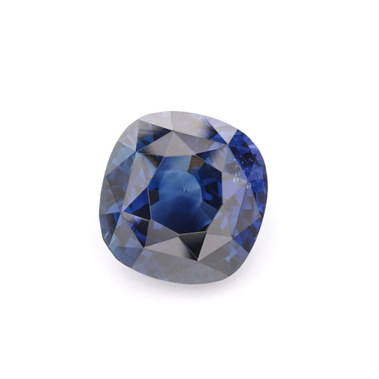 Vivid Midnight Blue Sapphire Gemstone - Superb Cushion Cut Brilliance