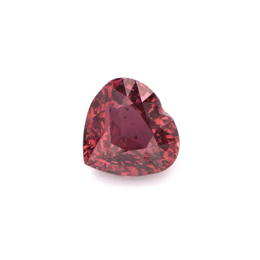 Romantic Heart-Cut Rhodolite Rubellite Tourmaline Loose Gemstone