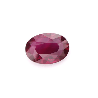 Vivid 'Blood Red' Oval Faceted Ruby - Timeless & Elegant