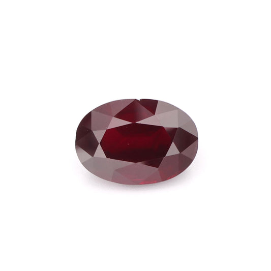A-RU090-Deep Red Natural Ruby - Oval Cut Loose Gemstone