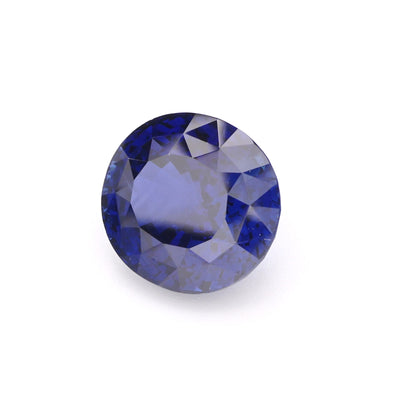 Exquisite Round Blue Sapphire