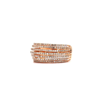 The Stacked Diamond Look: Wide & Bold Wedding Bands