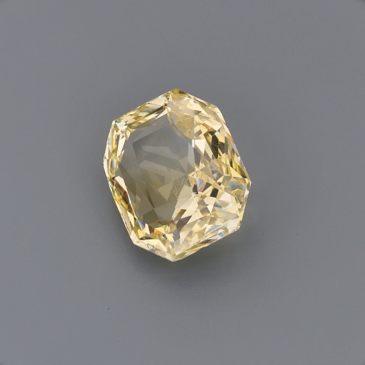 Vibrant Fancy Yellow Sapphire - Rectangular Radiant Cut Loose Gemstone