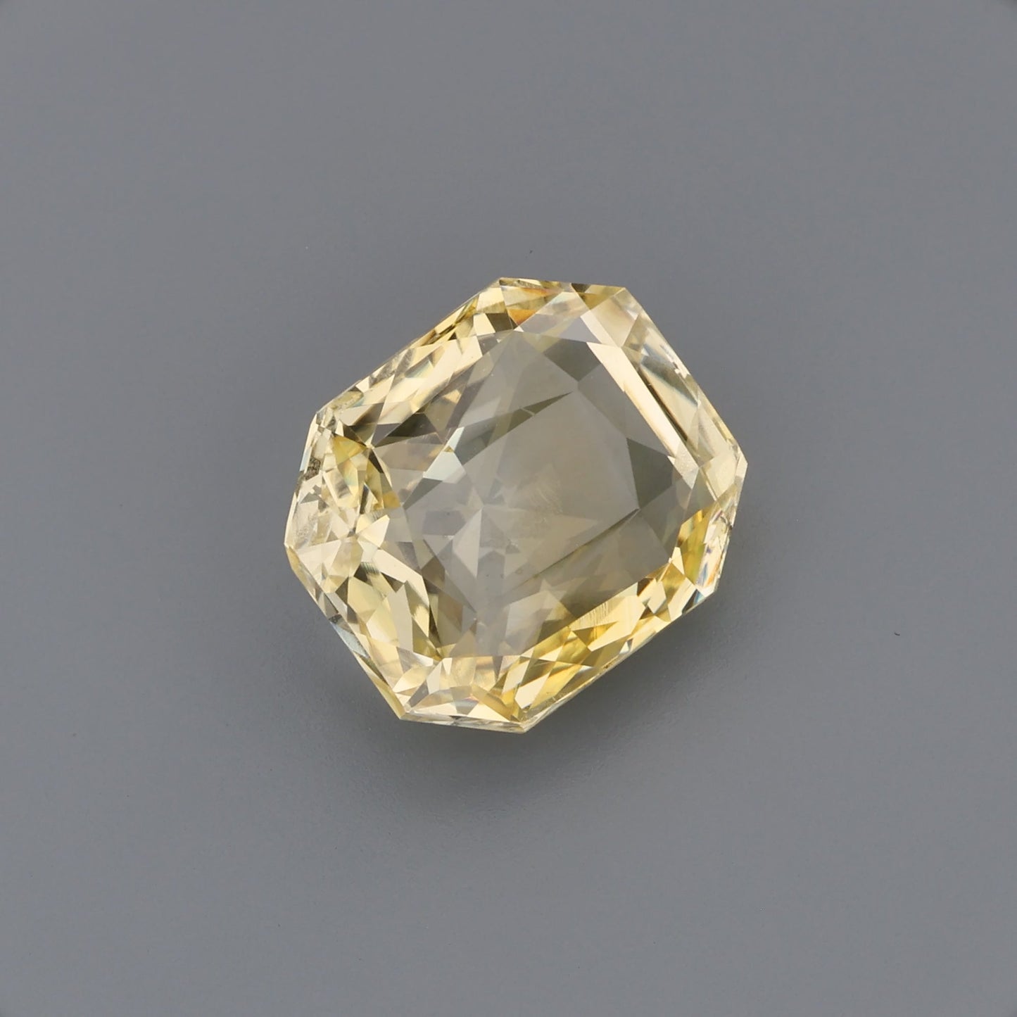 Vibrant Fancy Yellow Sapphire - Rectangular Radiant Cut Loose Gemstone