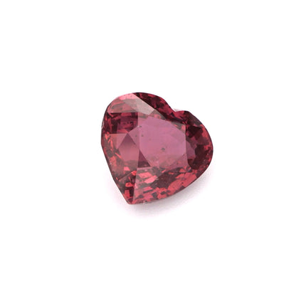 Romantic Heart-Cut Rhodolite Rubellite Tourmaline Loose Gemstone