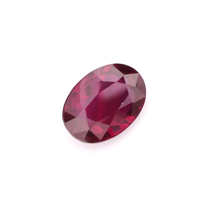 Vivid 'Blood Red' Oval Faceted Ruby - Timeless & Elegant