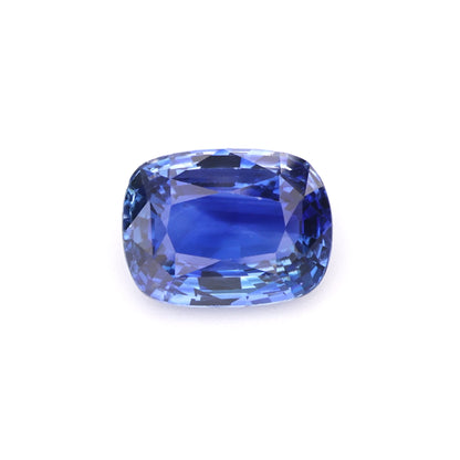 Royal Blue Cushion Cut Natural Sapphire