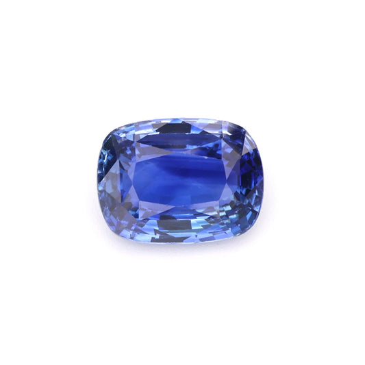Royal Blue Cushion Cut Natural Sapphire