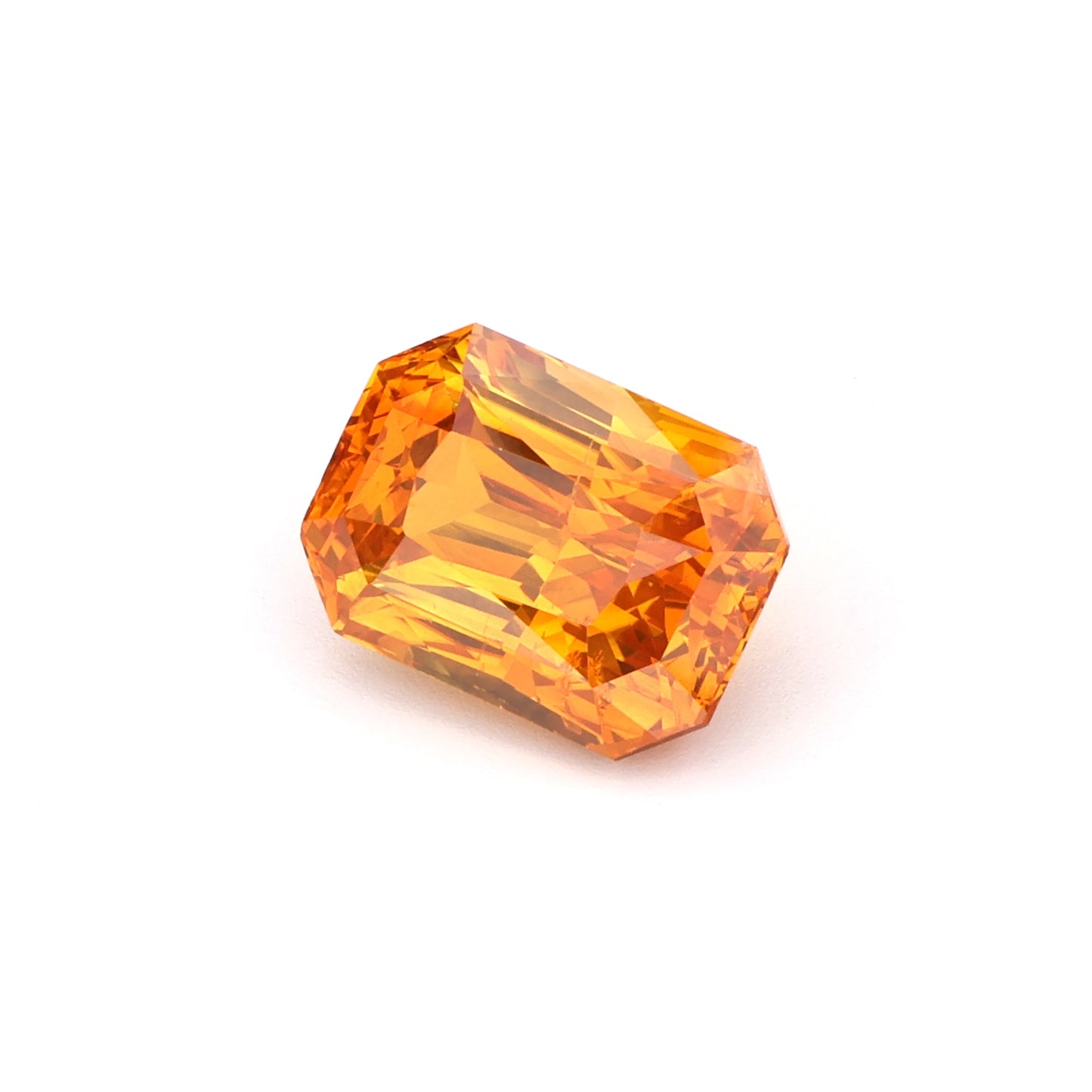 Brilliant Orange Sapphire – Radiant Rectangular