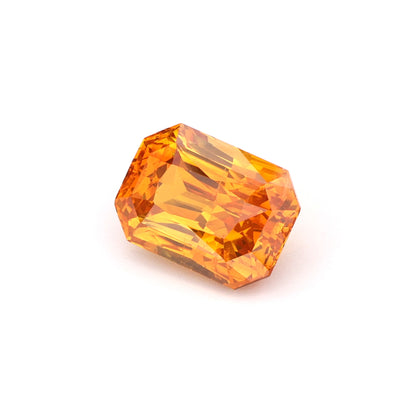 Brilliant Orange Sapphire – Radiant Rectangular