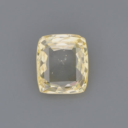 Vivid Yellow Cushion Cut Natural Sapphire