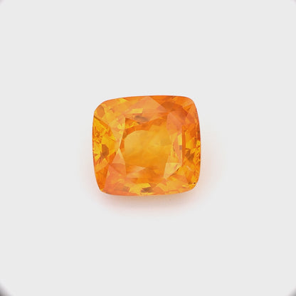 Stunning Fire Orange Sapphire Gemstone