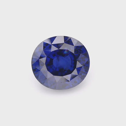 Exquisite Round Blue Sapphire