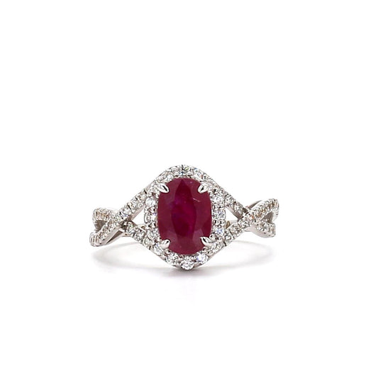 Ruby and Diamond Ring – A Classic Union of Passion and Brilliance