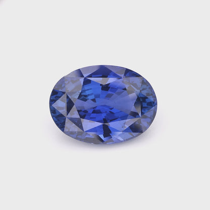 Intense Royal Blue Sapphire | Precision Round Cut Gemstone