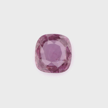 Vivid Purplish Pink Cushion-Cut Sapphire