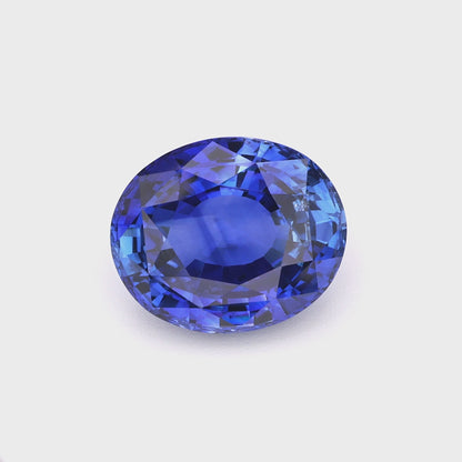 Blue Sapphire | Deep Round Brilliant Cut Gemstone