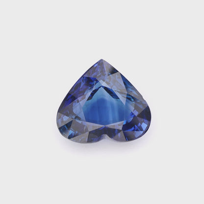 Vivid Royal Blue Heart Cut Sapphire