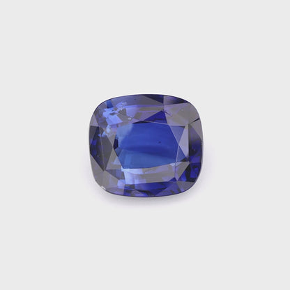 Deep Royal Blue Cushion Cut Sapphire Gemstone