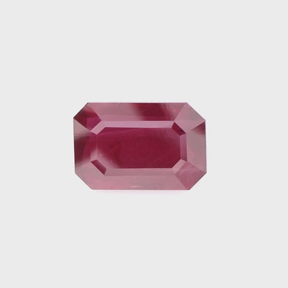A-RU285- Deep Red Emerald Cut Natural Ruby - Loose Gemstone