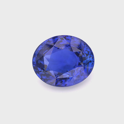 Vivid Royal Blue Oval Cut Natural Sapphire Loose Gemstone